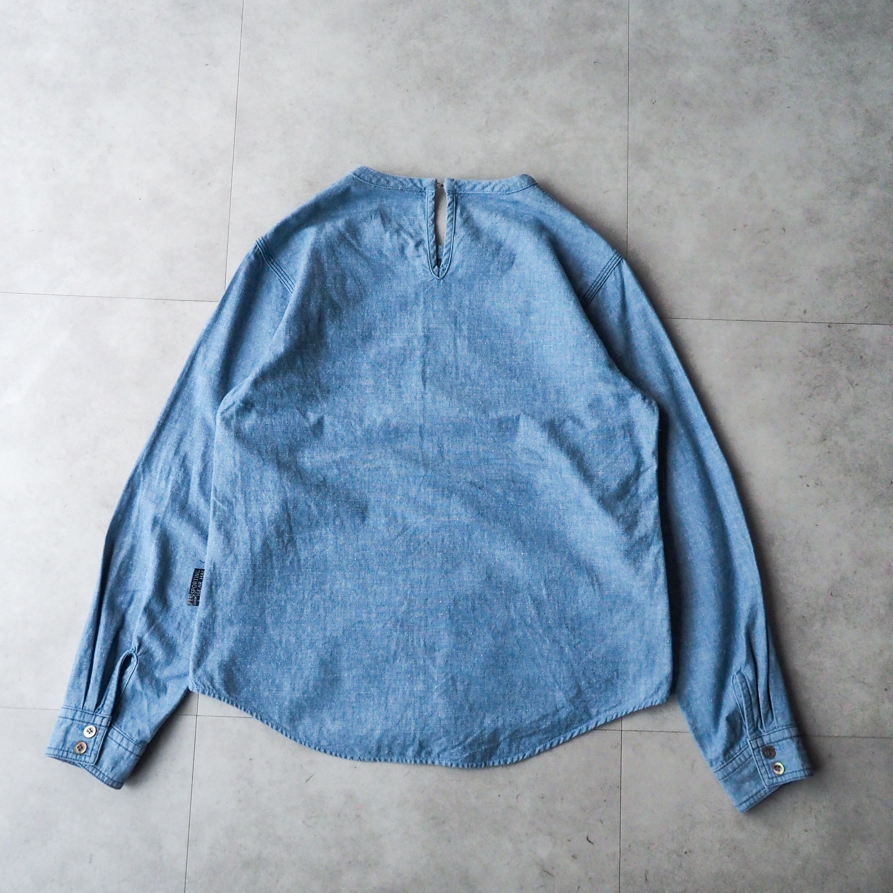 80s-90s “HAI SPORTING GEAR” chambray pullover shirt 80年代 90年代