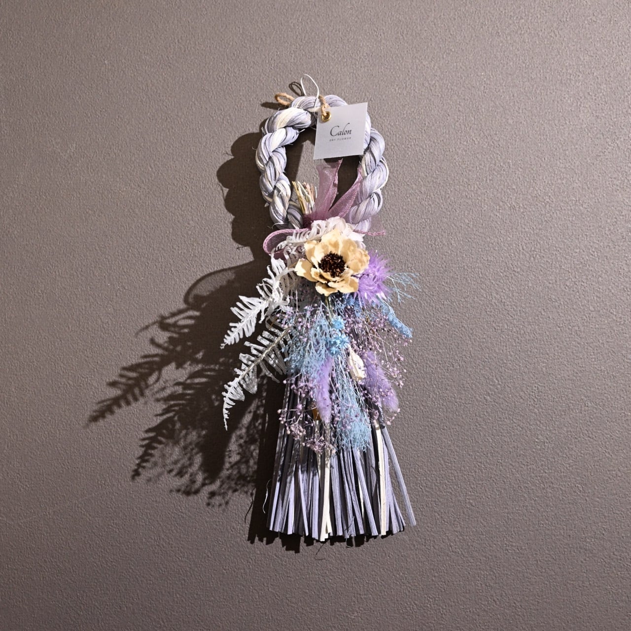 洋風ナチュラルしめ縄【ブルーパープル】Y-41 ≪限定1点≫