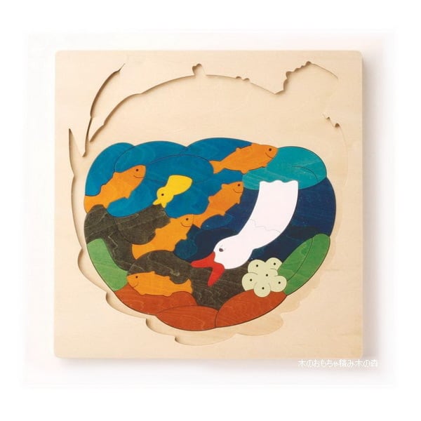 【アウトレット】ジョージラックパズル 2重パズル ダックス 3歳〜 木製 ジョージラックパズル 2重パズル 木製 ダックス 3歳〜 遊んで飾れる