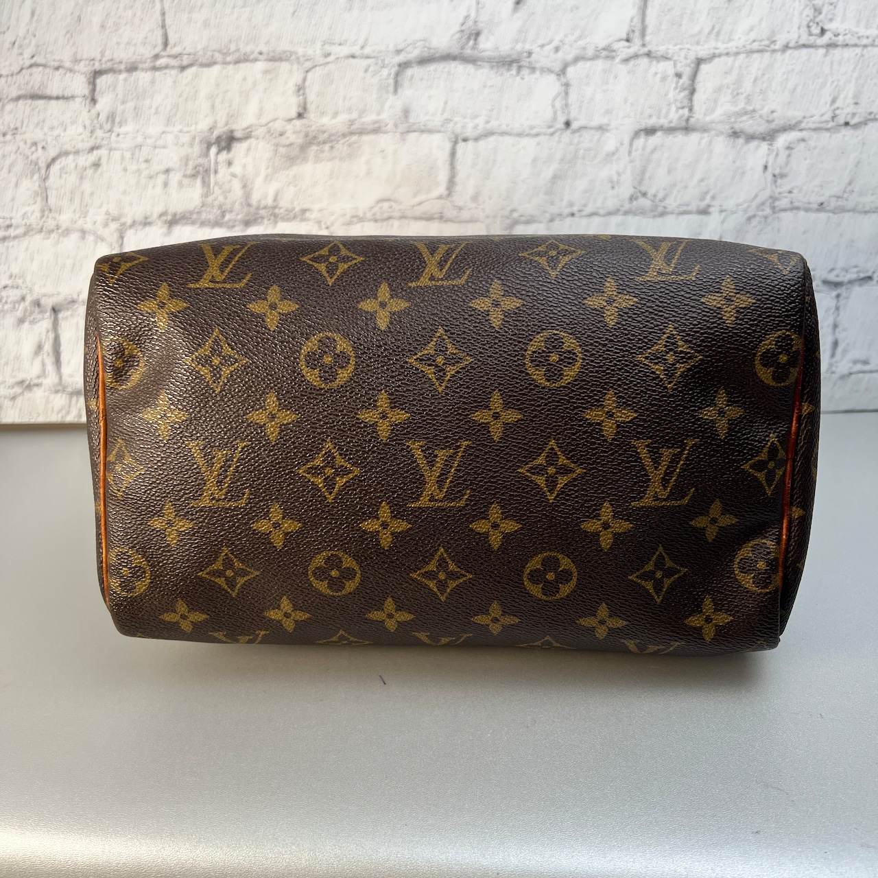 LOUIS VUITTON ルイヴィトン  スピーディ25 モノグラム M41528 レザー ハンドバッグ ブラウン A-10411