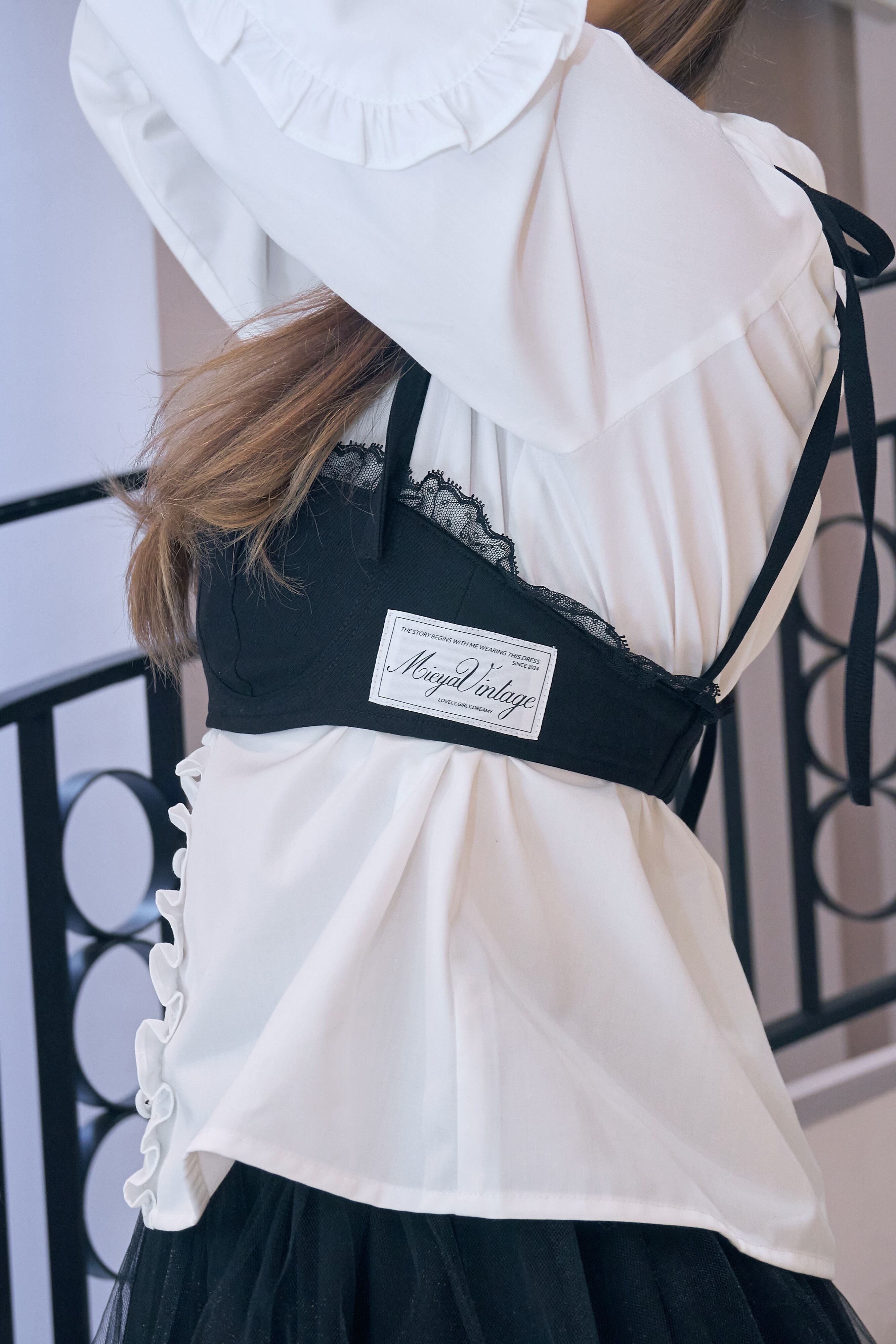 LADY LAYER BUSTIER -BLACK- | mieya mieya
