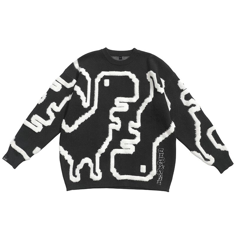 恐竜 漫画 セーター ニット