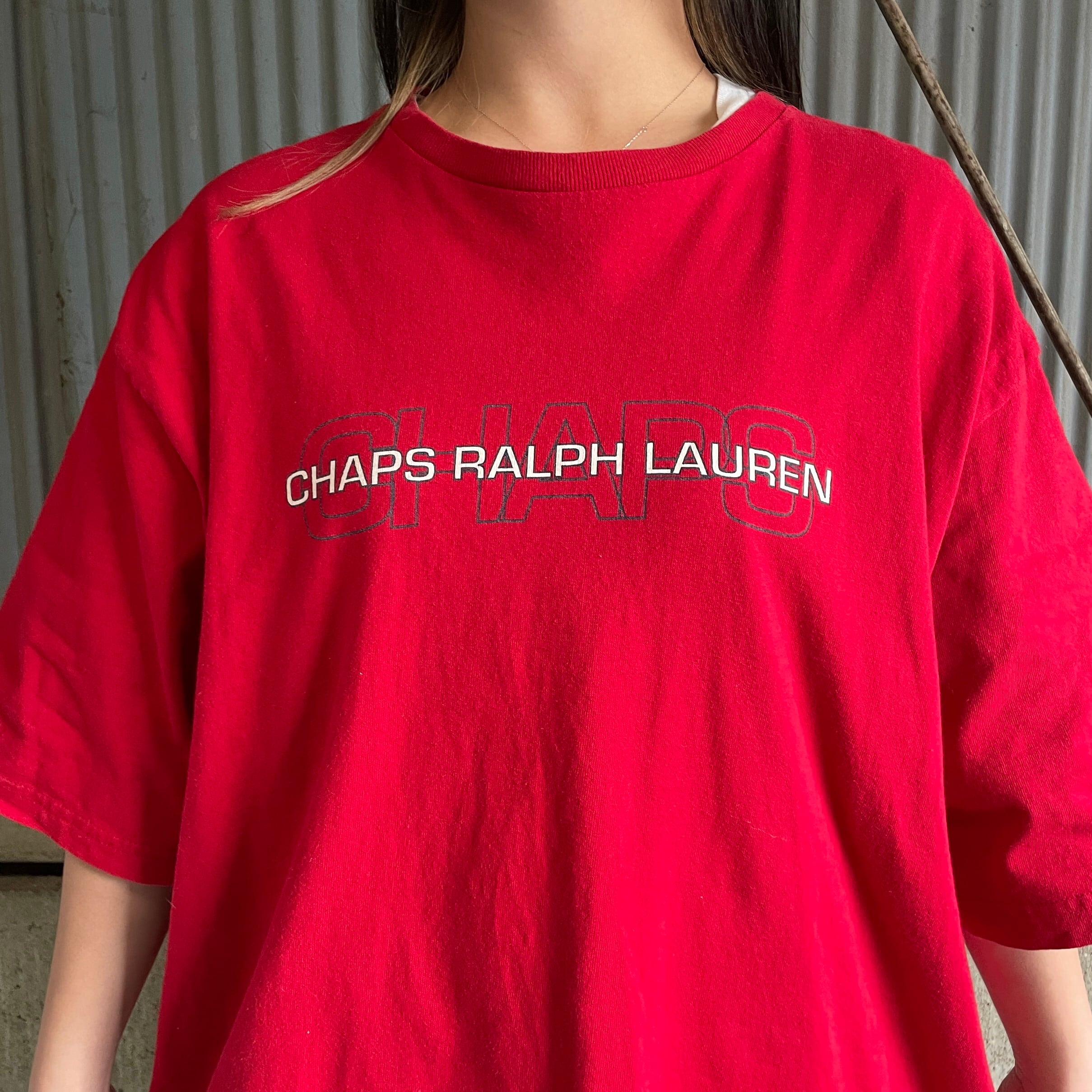 90年代 90s Ralph Lauren CHAPS ラルフローレン チャップス Tシャツ メンズXL古着 vintage ヴィンテージ ビンテージ  レッド 赤【Tシャツ】【FSS2308-50a】 | cave 古着屋【公式】古着通販サイト