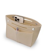 Annekor バッグインバッグ 収納のプロ監修 【うれしい底板・ペンホルダー付】 フェルト インナーバッグ 軽量 ポーチ バックインバック メンズ レディース アンコール (ベージュ)