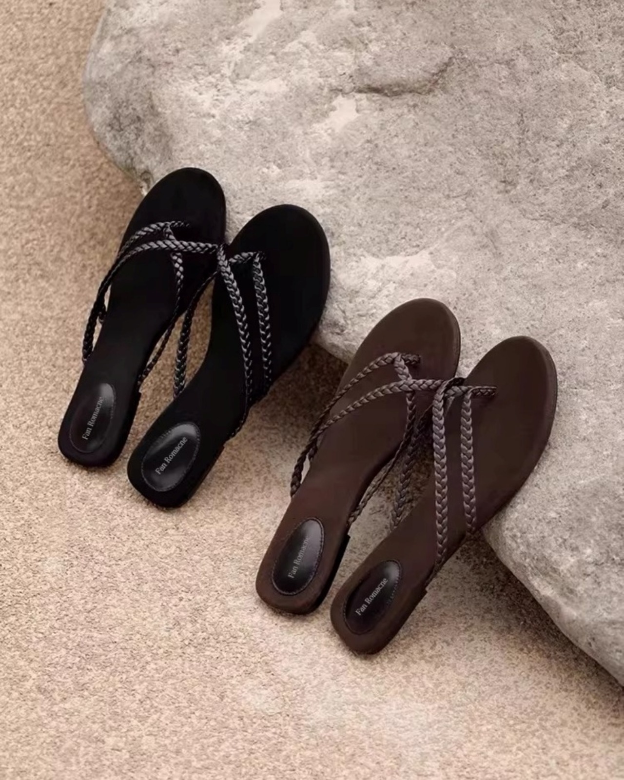 Woven strap flat Sandals L0111