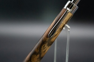 【魅惑の黒い紋様】 黒柿孔雀杢 極上 silver MP ※BPにも変更可