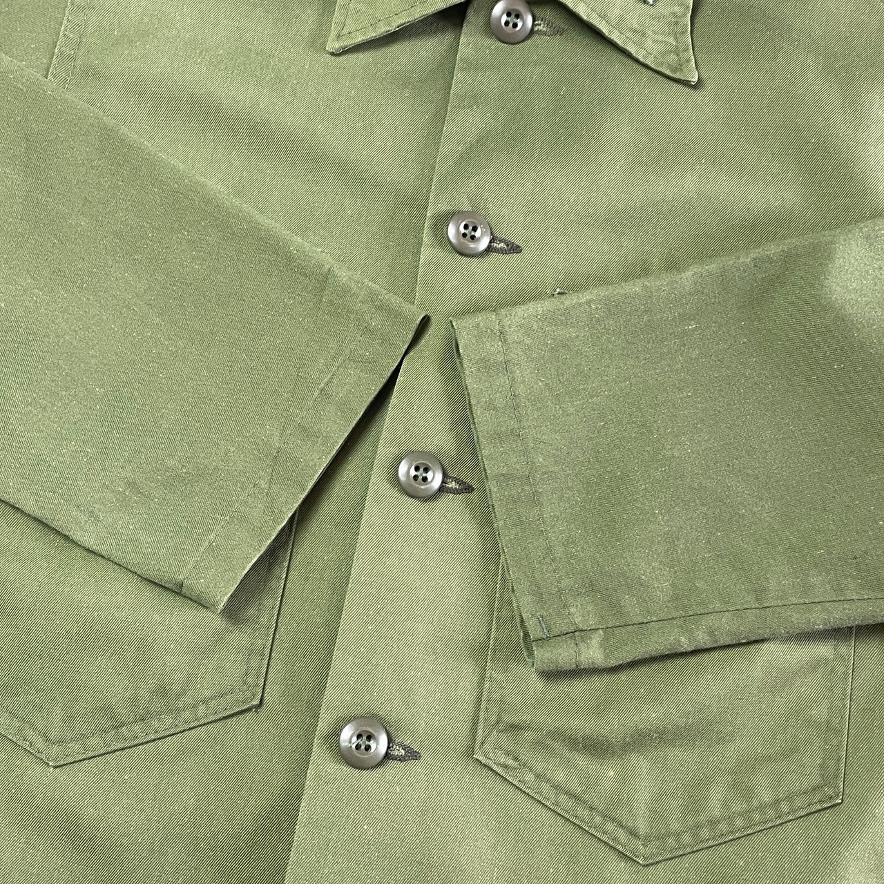 70年代〜 U.S.ARMY 米軍実品 ユーティリティシャツ メンズM相当 古着 