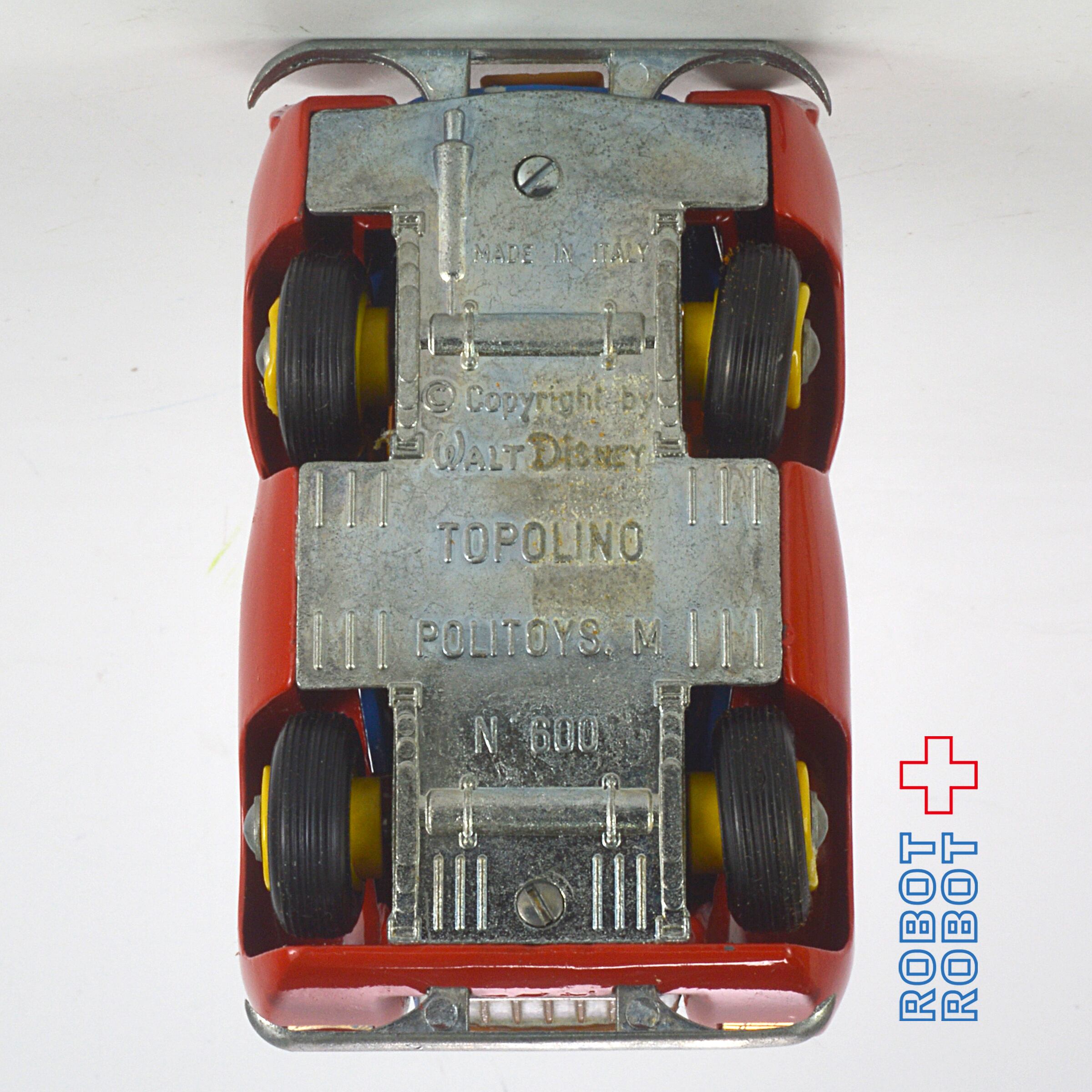 イタリアPOLITOYS ミッキーマウス ダイキャストカー ミニカー 箱付 