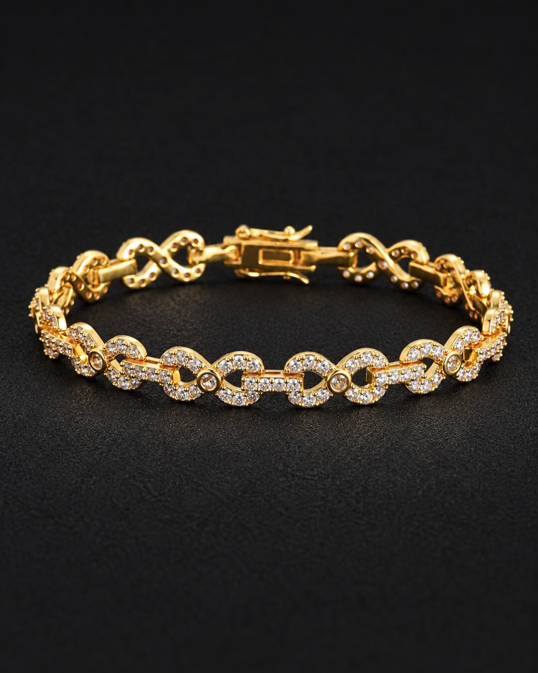 【8mm】Infinity Chain Bracelet -Gold/Silver-