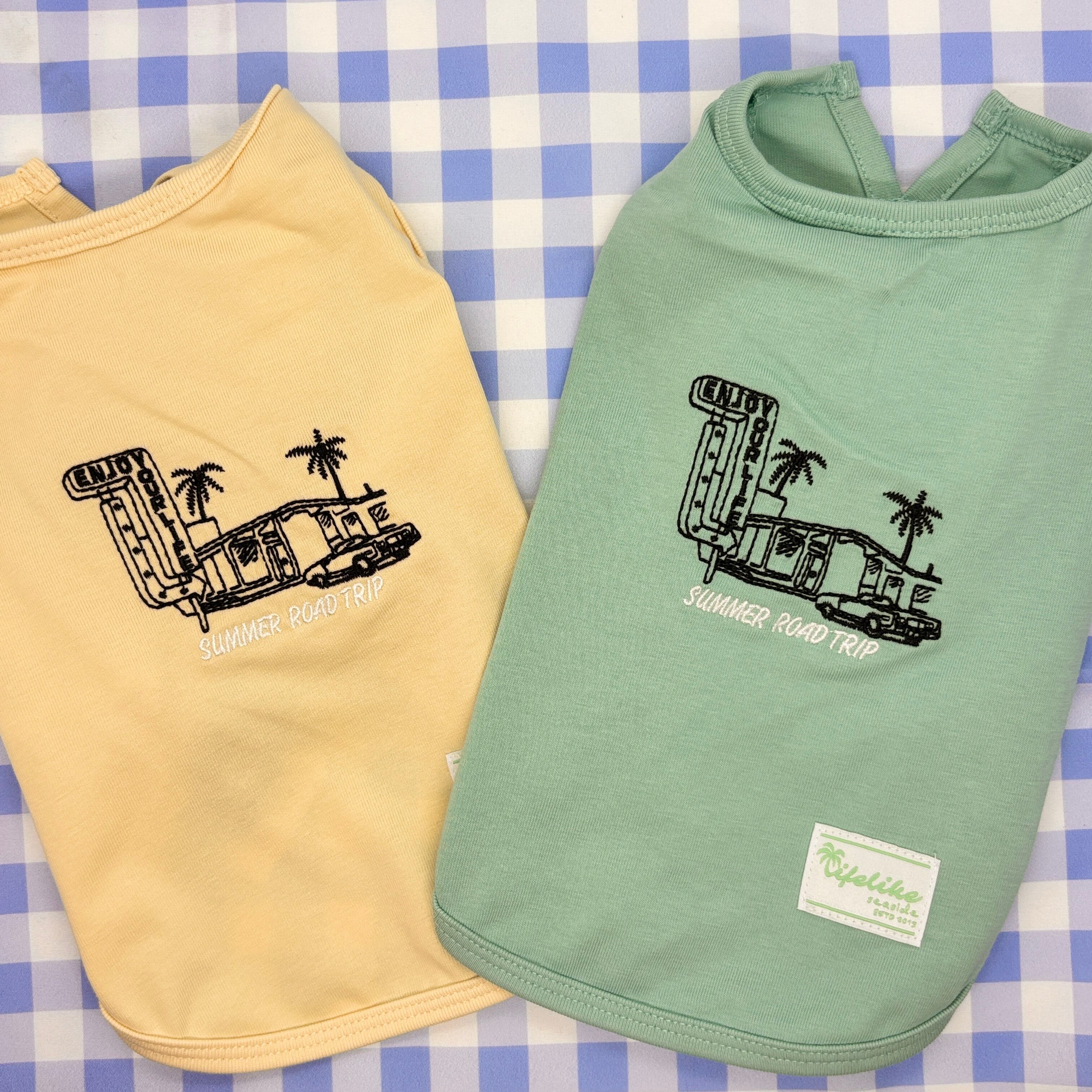 犬服　わんこ服　ペット服　接触冷感　ICEシーサイドタンク保冷剤付き　［サイズ：2号～］