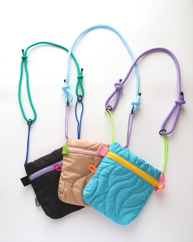 Phéeline フランス・ハンドメイドのミニショルダーバッグ/ターコイズブルー