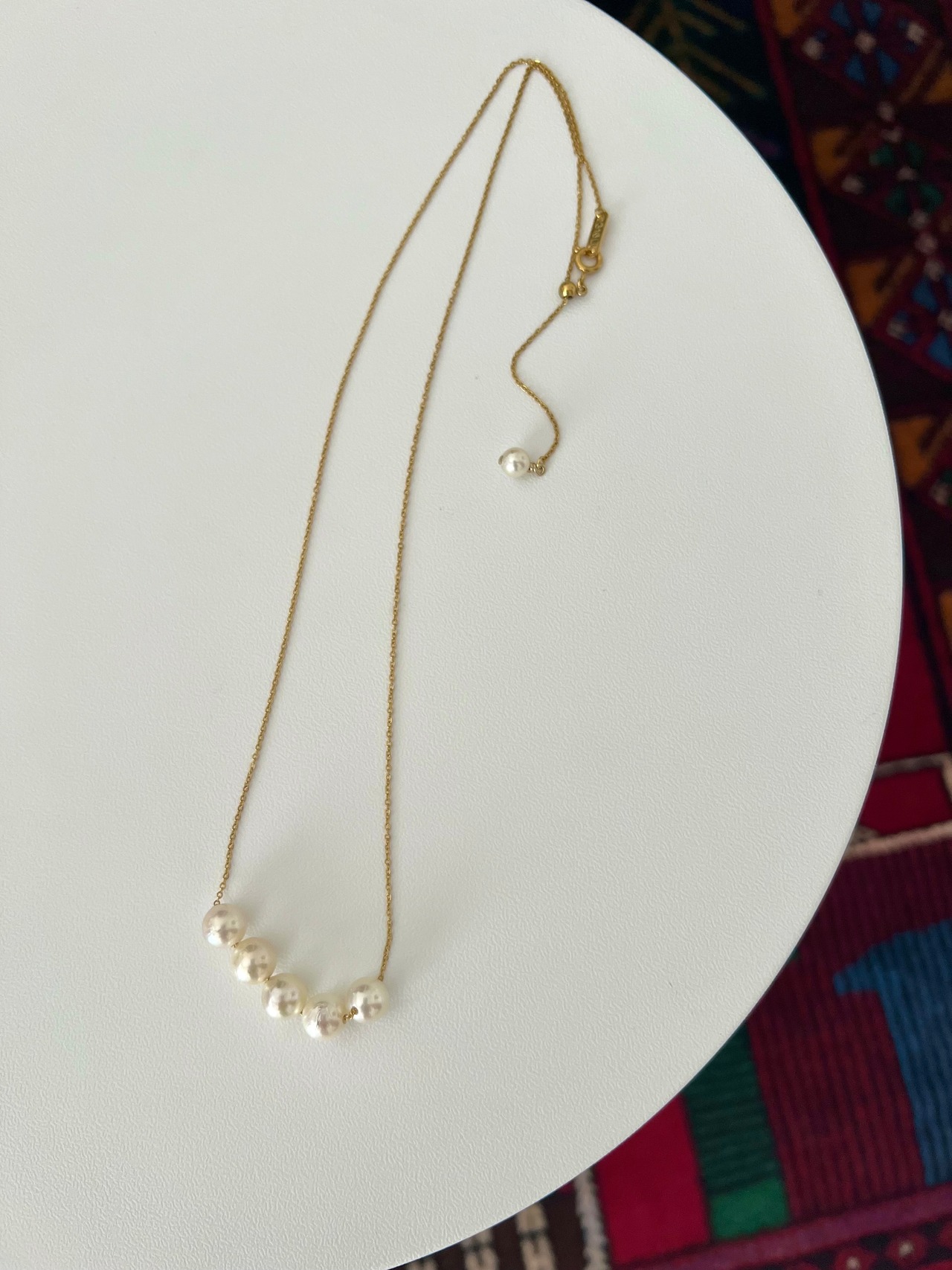 5 Akoya through necklace【 ネックレス 】あこや真珠 バロックパール 