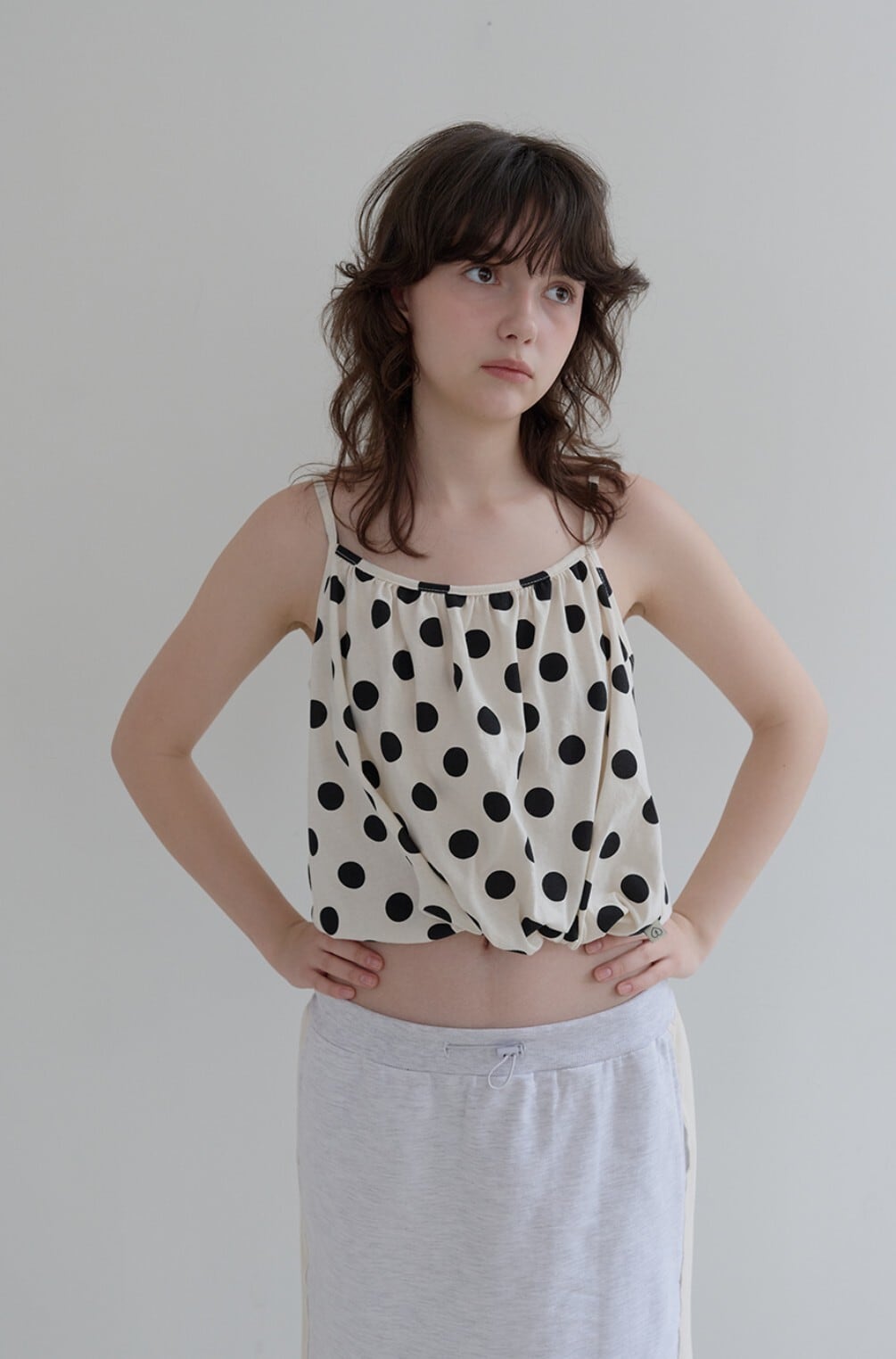☆IVE レイ 着用！！【FUNFROMFUN】Polka Top (Ivory) | もごつ
