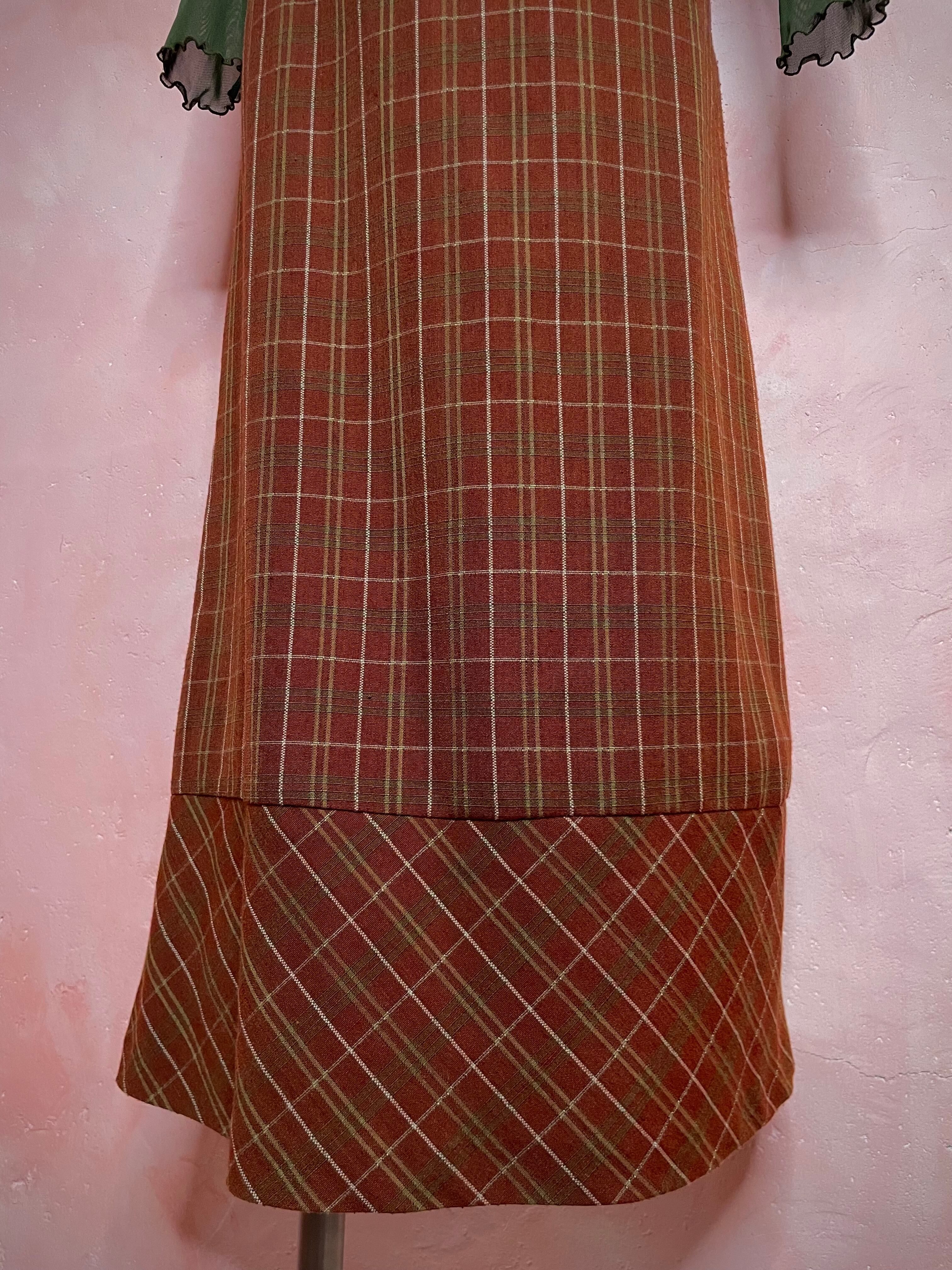 used check dress