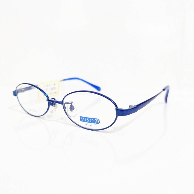 【VISO】オーバルメタルフレーム　ブルー