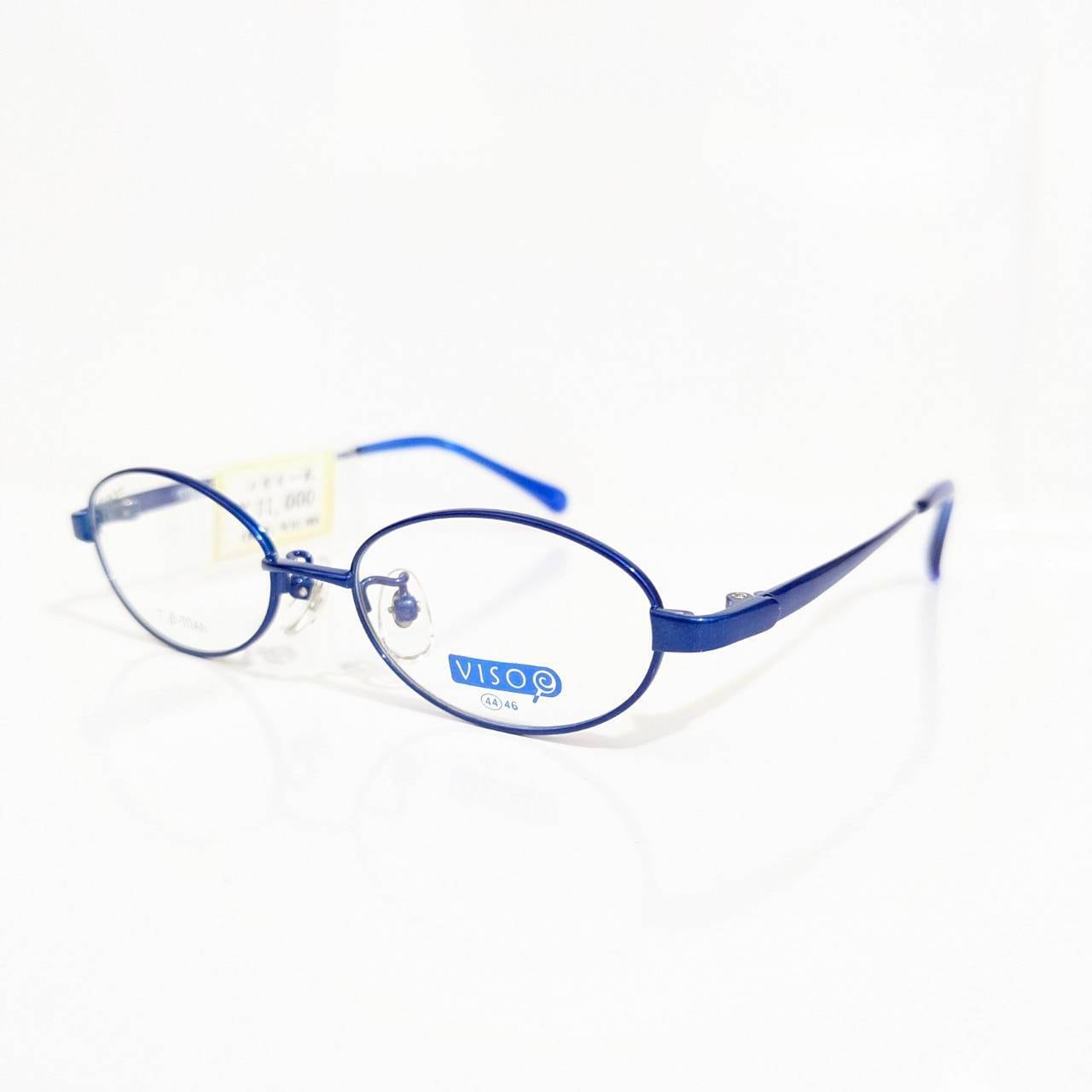 【VISO】オーバルメタルフレーム ブルー