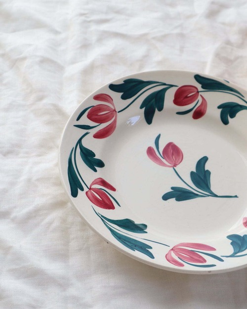 Longchamp ロンシャン “Cécile” ハンドペイント・お花のプレート/B