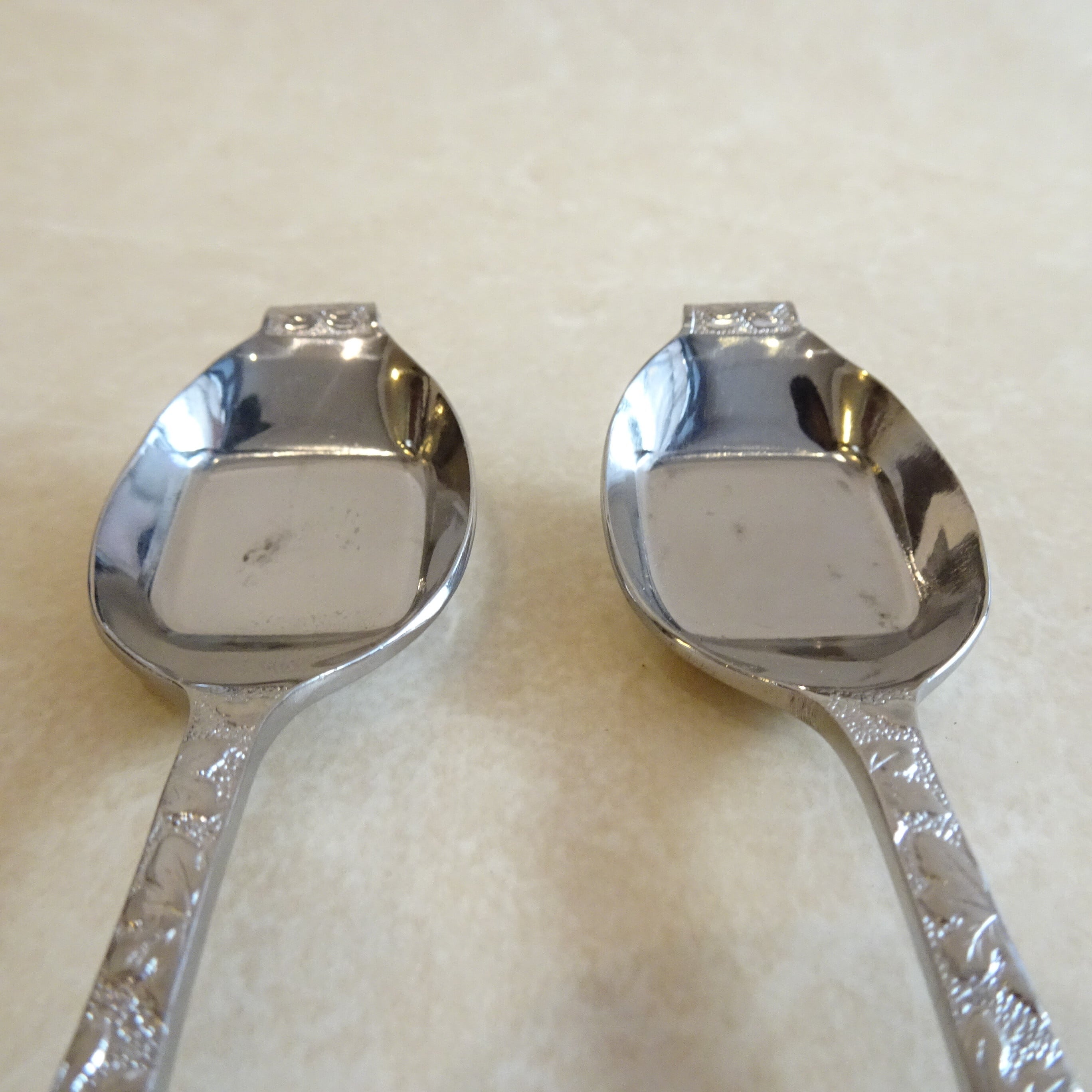 カフェロワイヤルスプーン2本セット（未使用・シルバー葉っぱ） | 純