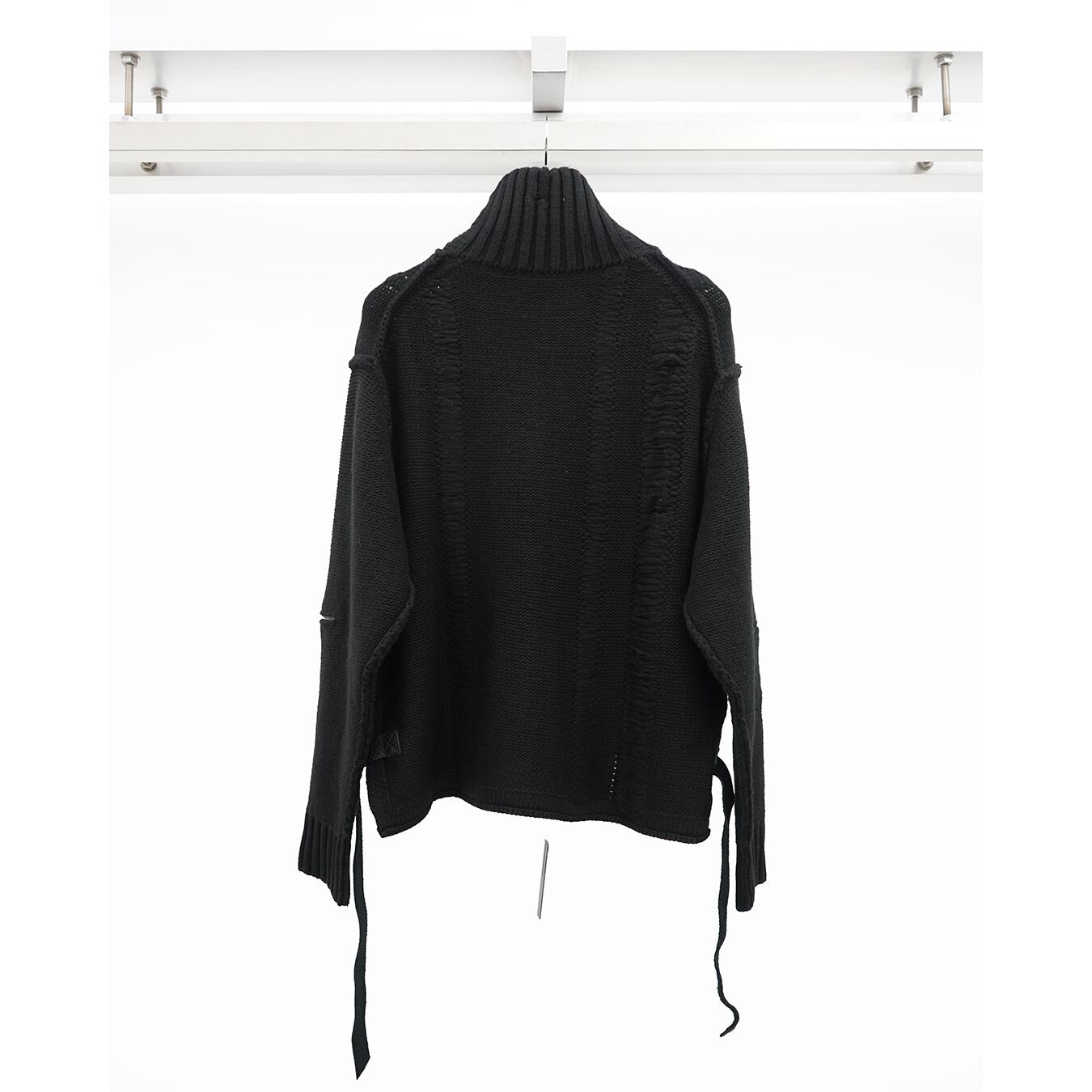 D.HYGEN] (ディーハイゲン) ST103-0225A Damaged Stripe Knit Cropped