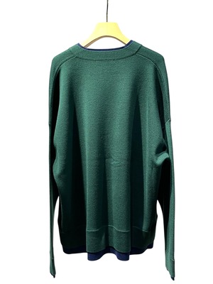 【25AW】ENFOLD エンフォルド /  FAKE-LAYERED CARDIGAN / カーディガン