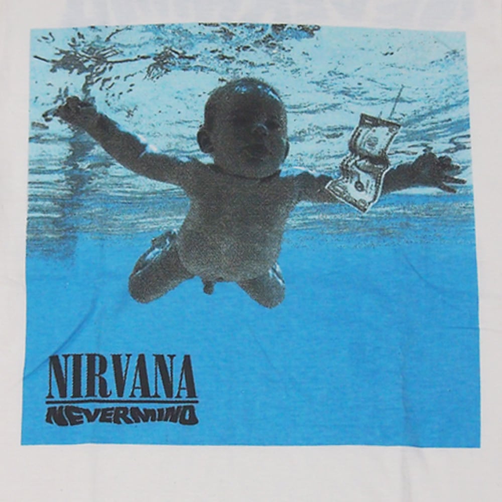 90s Nirvana ニルヴァーナ NEVERMIND ホワイトTシャツ  L