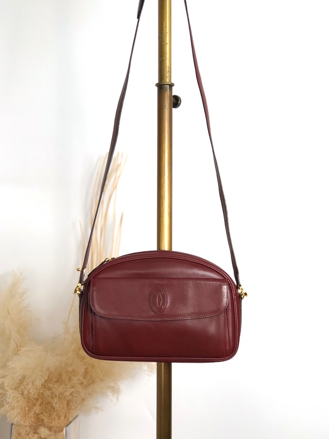 VALENTINO GARAVANI ヴァレンティノ ガラヴァーニ　ロゴ　ハンドバッグ　ショルダーバッグ　2WAY　ボルドー　バーガンディ　vintage　ヴィンテージ　オールド　tfbmp2