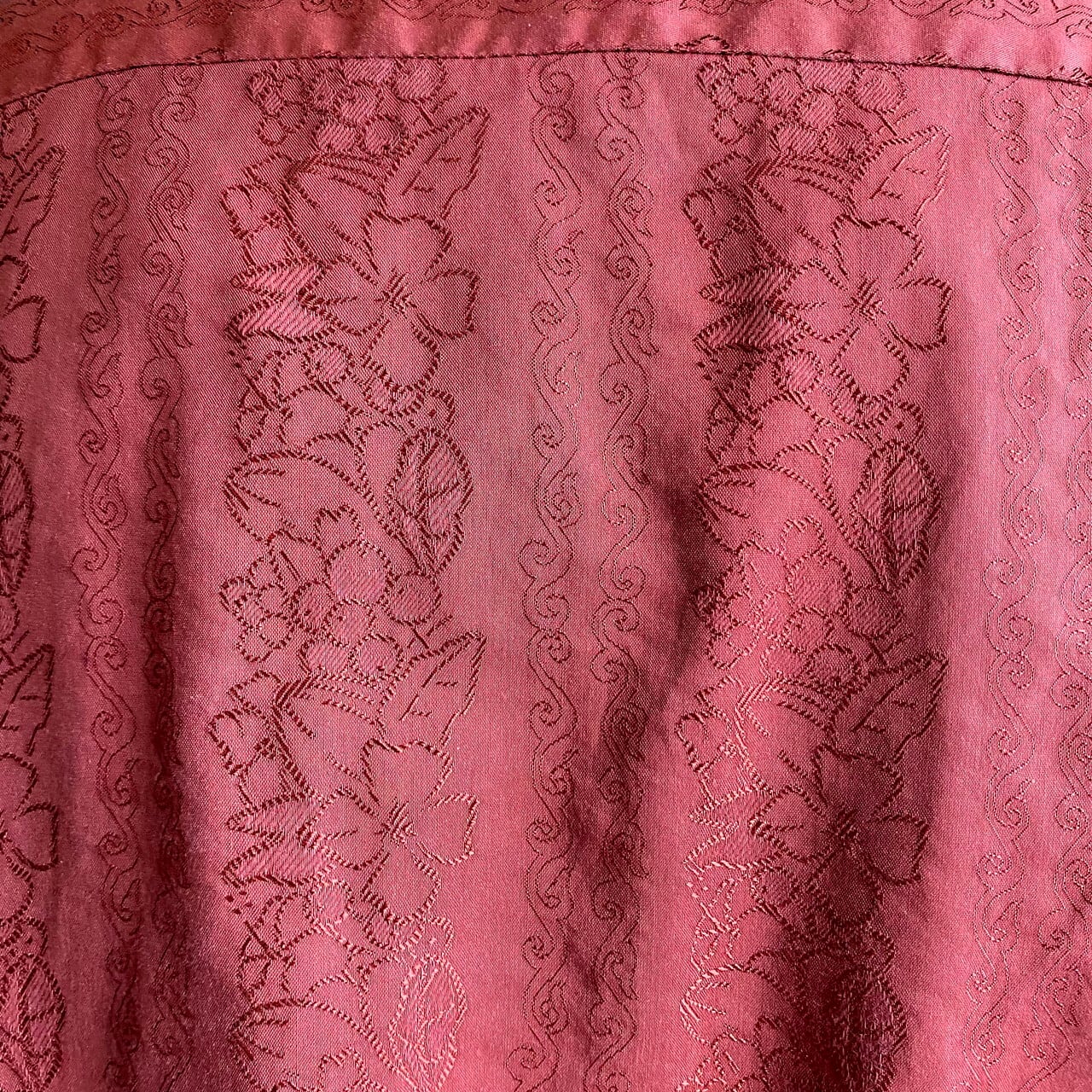 Angelo Litrico ユーロブランド コットン レーヨン ボタニカル柄 長袖 総柄シャツ メンズxl相当 古着 ボルドー ワインレッド 長袖 シャツ Ss21 30 Cave 古着屋 公式 古着通販サイト