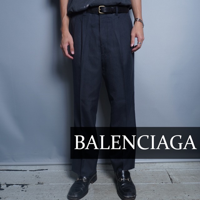 balenciaga 21ss スラックス BALENCIAGA】バレンシアガ BBロゴ2タックスラックスパンツ | ブランド