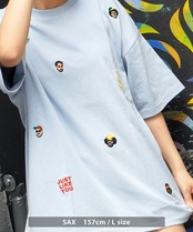 \SALE/◆飛び刺繍 ルーズTシャツ◆sb-g1263132q