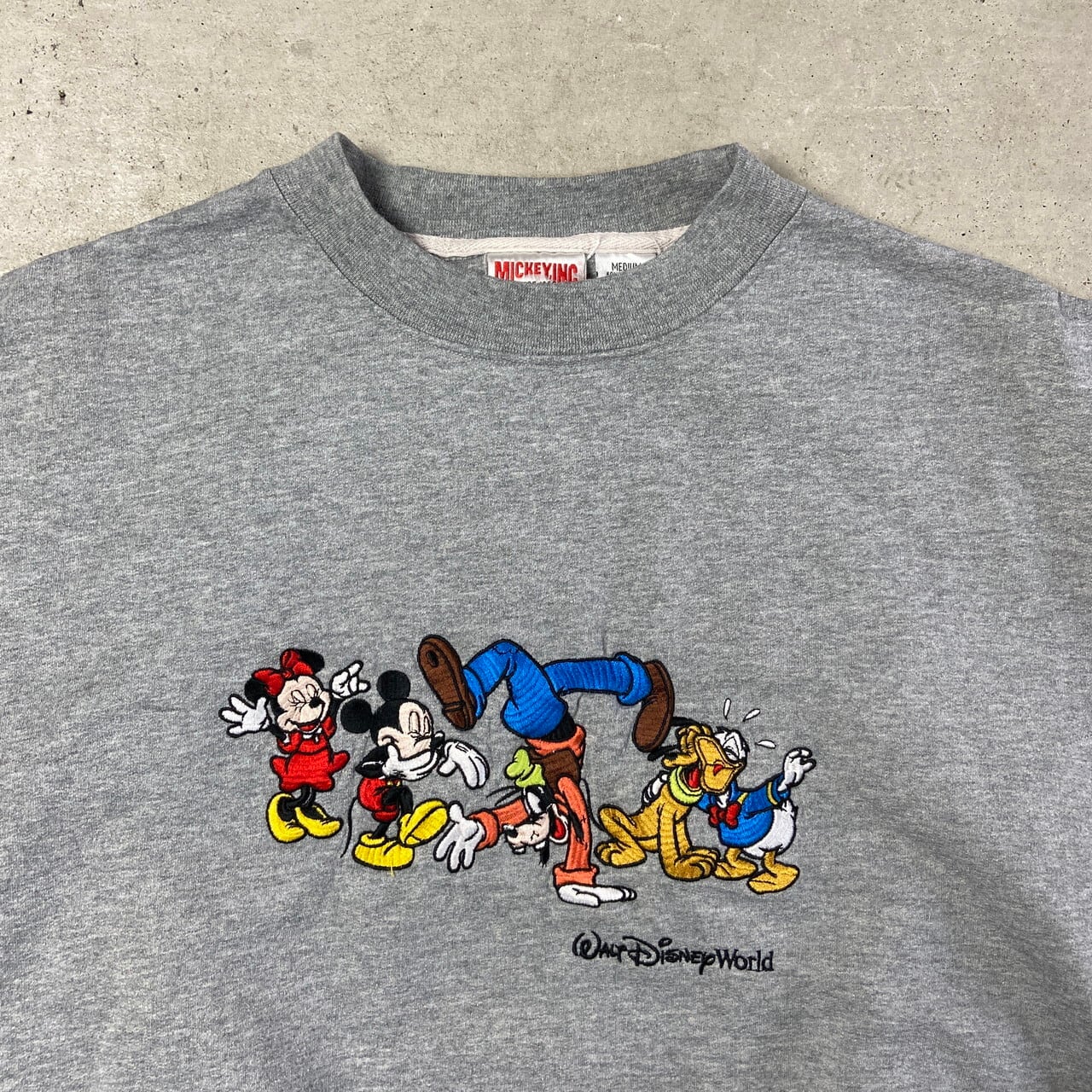 90年代 MICKEY,INC ディズニー ミッキーマウス キャラクター刺繍