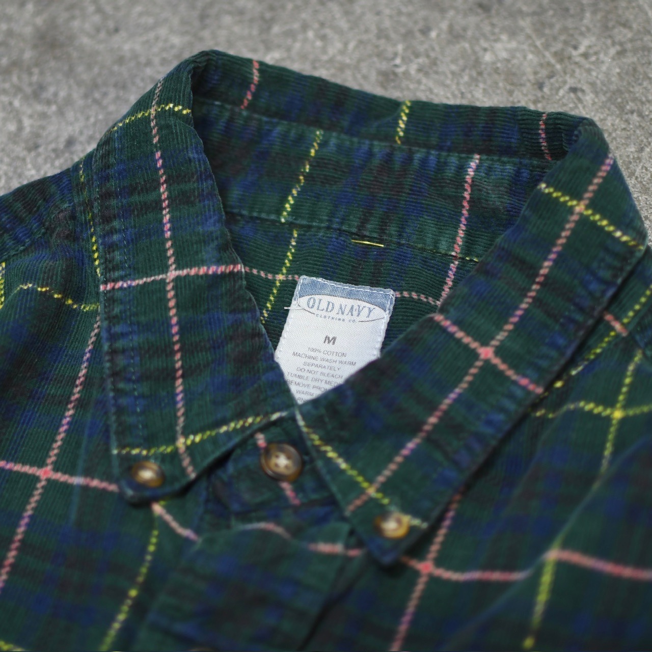 OLD NAVY check corduroy shirt