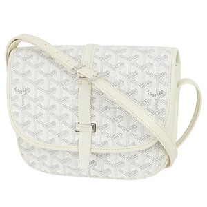 Used GOYARD ゴヤール ベルヴェデーレPM ホワイト ショルダーバッグ 2WAY 中古美品
