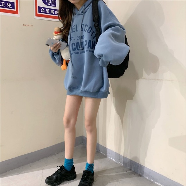 オーバーサイズ 英字ロゴ スウェット フーディー トレーナー ロゴトレーナー パステルカラー ビッグサイズ カジュアル ストリート ボーイッシュ 韓国 オルチャン 韓国ファッション 新作 秋冬 秋 冬 Om 432 Musubi Me 韓国 オルチャン レディースファッションのお店