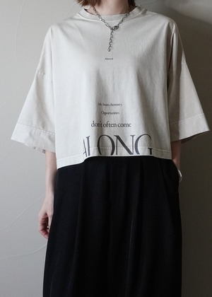 ５分袖　プリントT