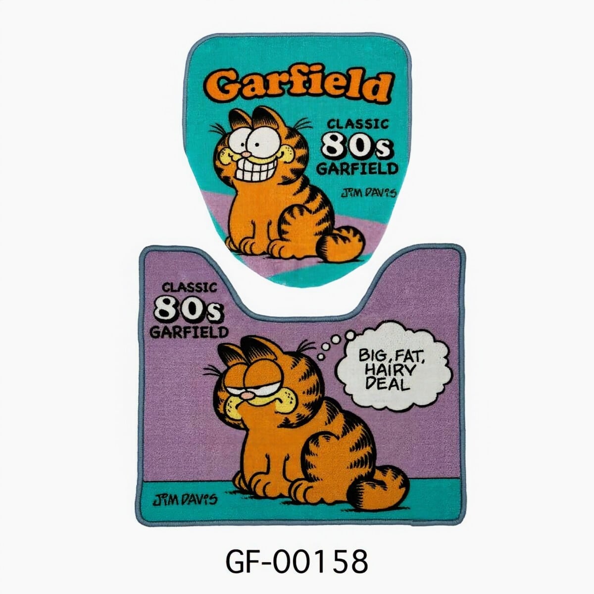 ✨️トイレもワクワクHAPPY✨️【 Garfield( ガーフィールド ) 】TOILET MAT & LID COVER トイレマット&蓋カバー (マット裏面滑り止め加工 ) / アメリカンマット / ふかふかマット〚アメリカン雑貨 アメトイ〛