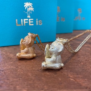 ★4th anniversary ★Hawaiian bear jewelry 【gold,pinkgold,greengold】￥9,000(￥9,900)