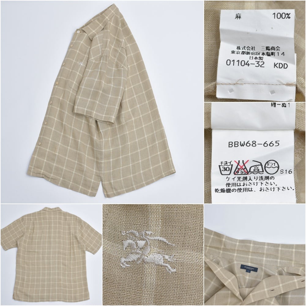 90s～ 日本製 BURBERRY LONDON バーバリーロンドン ウィンドウペン