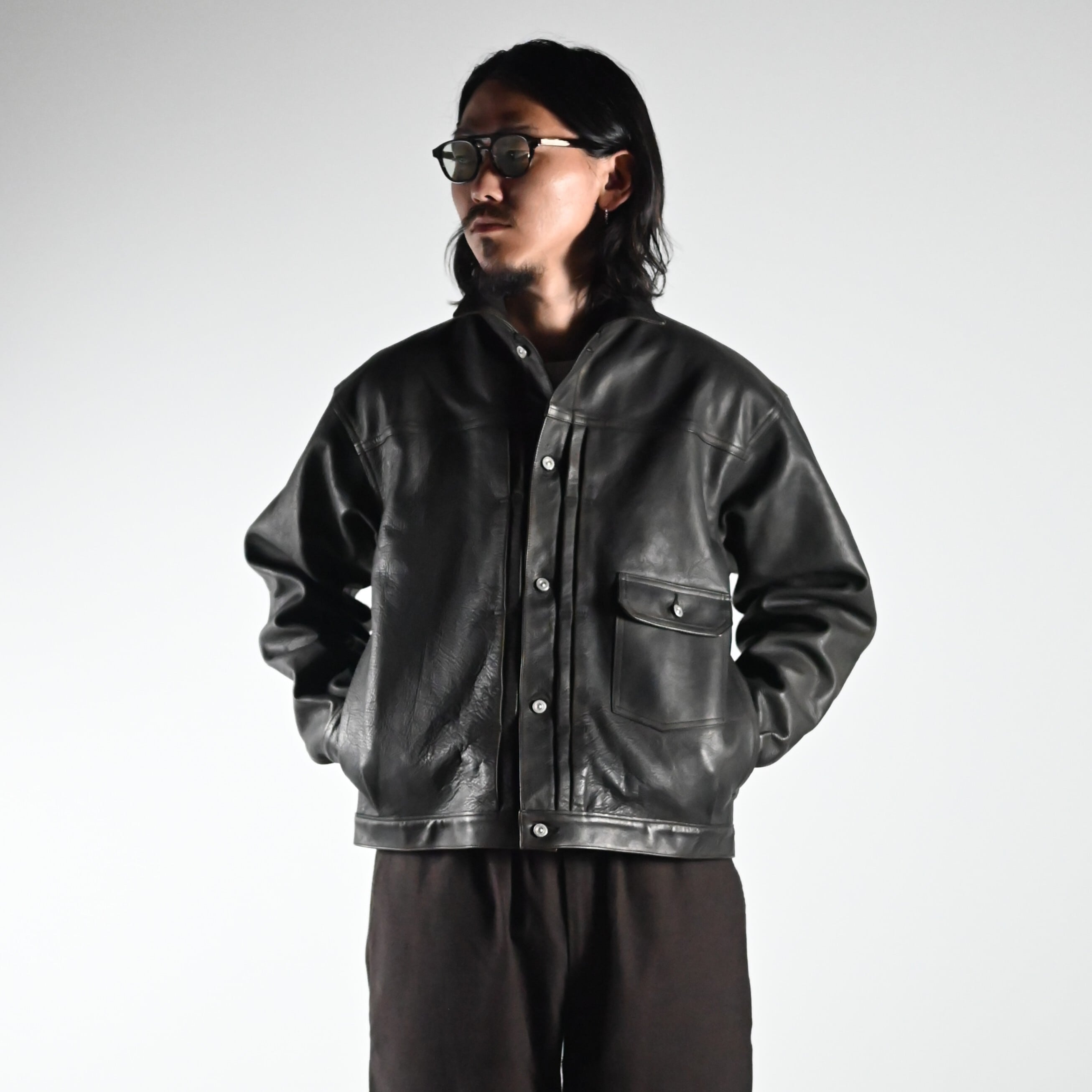 OLD JOE(オールドジョー)PATINA HORSE-HIDE RIVETED JACKET,THE DAY