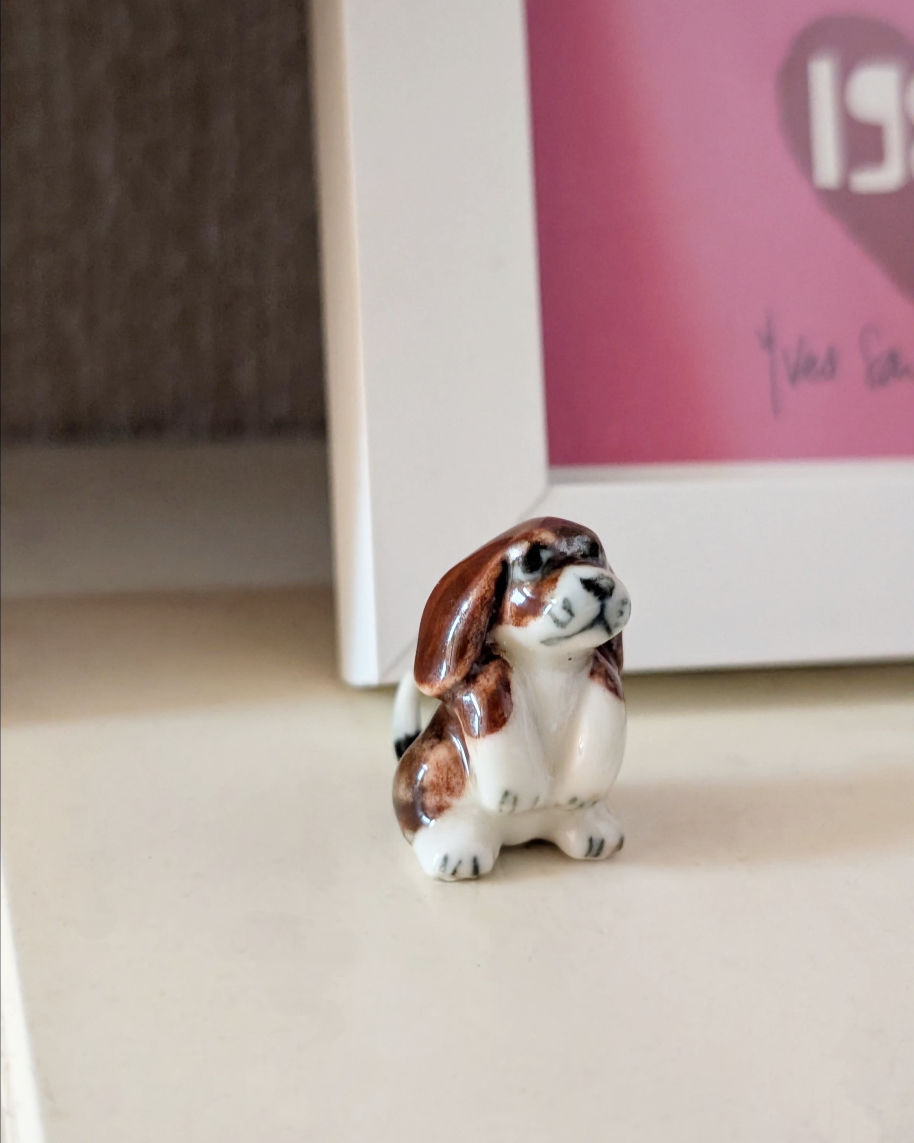 【ミニチュア陶器】 Beagle baby's