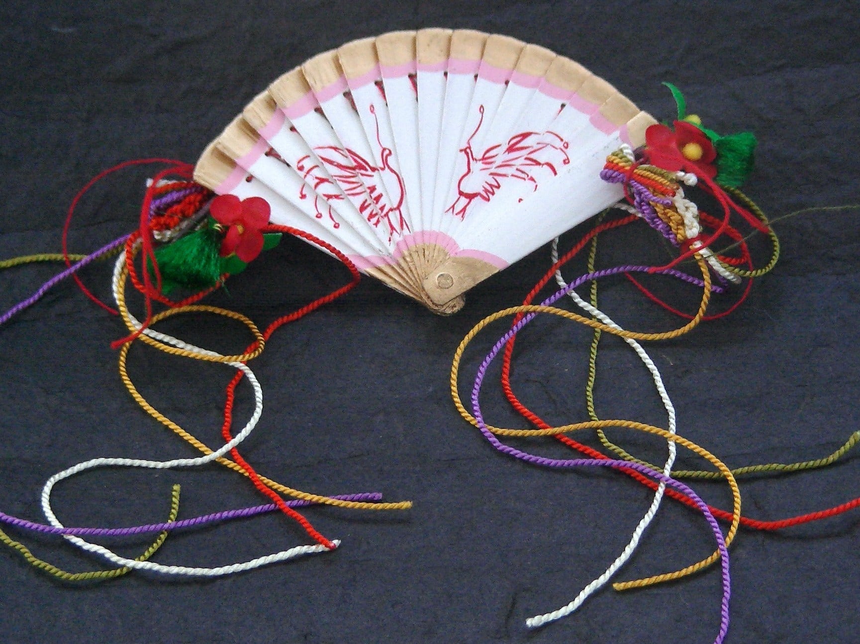 雛人形　檜扇　サンプル ひな人形扇子（桜） | 岡野人形小道具