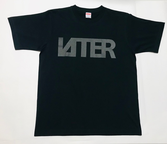 LAITER LOGO Tシャツ 黒×黒プリント | laiter
