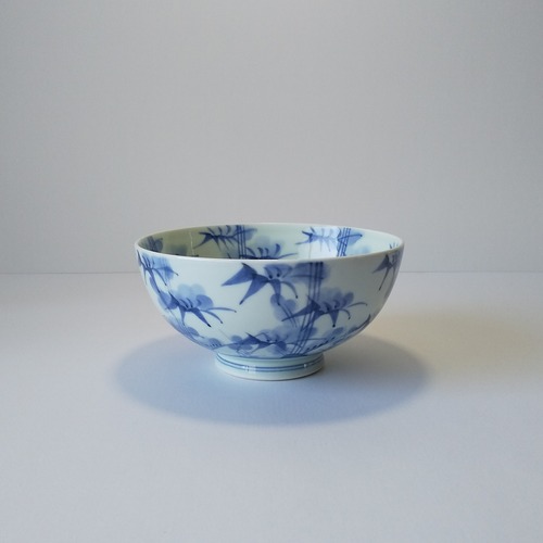 染付内外草花多用丼