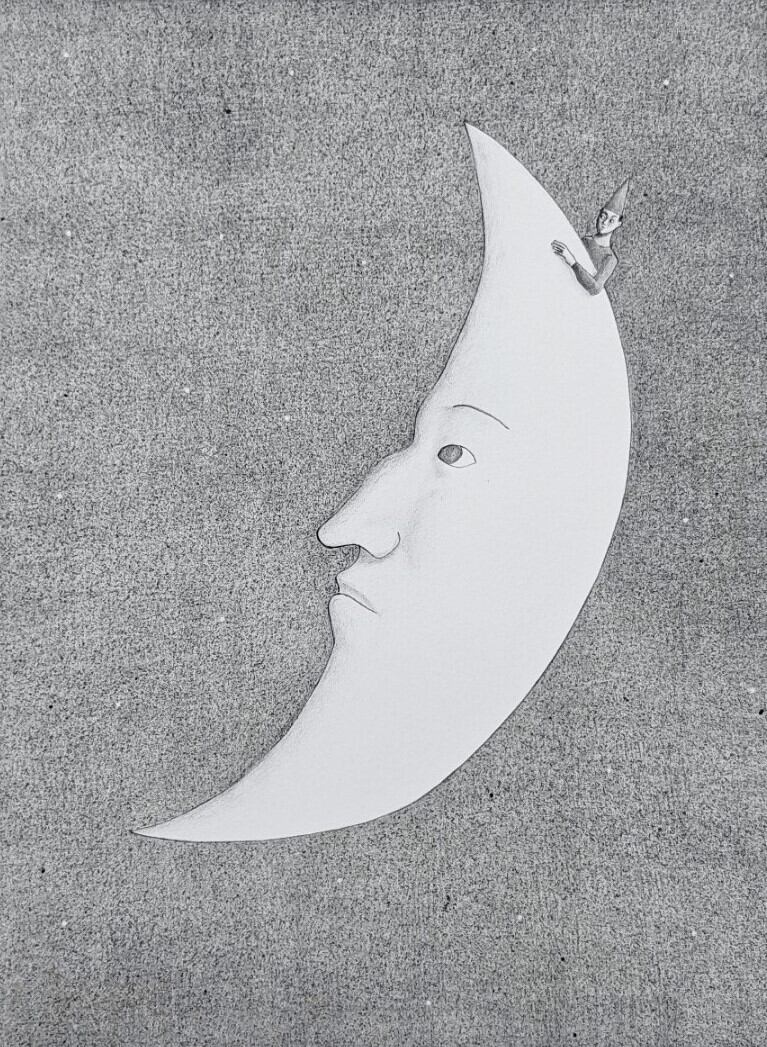下山田晴彦作品 / 銅版画「月の息子」 | VIVANT ART COLLECTION ONLINE
