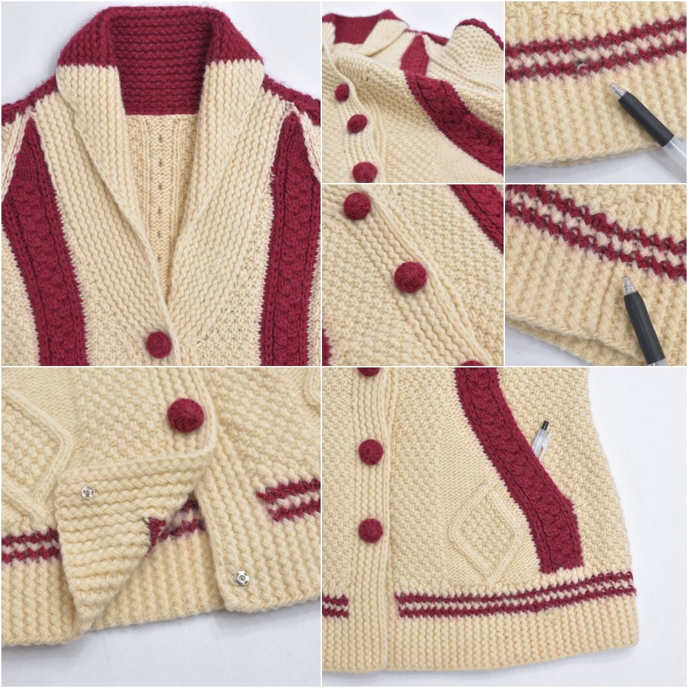 Hand made ヴィンテージ バンドメイド アラン模様 フィッシャーマン