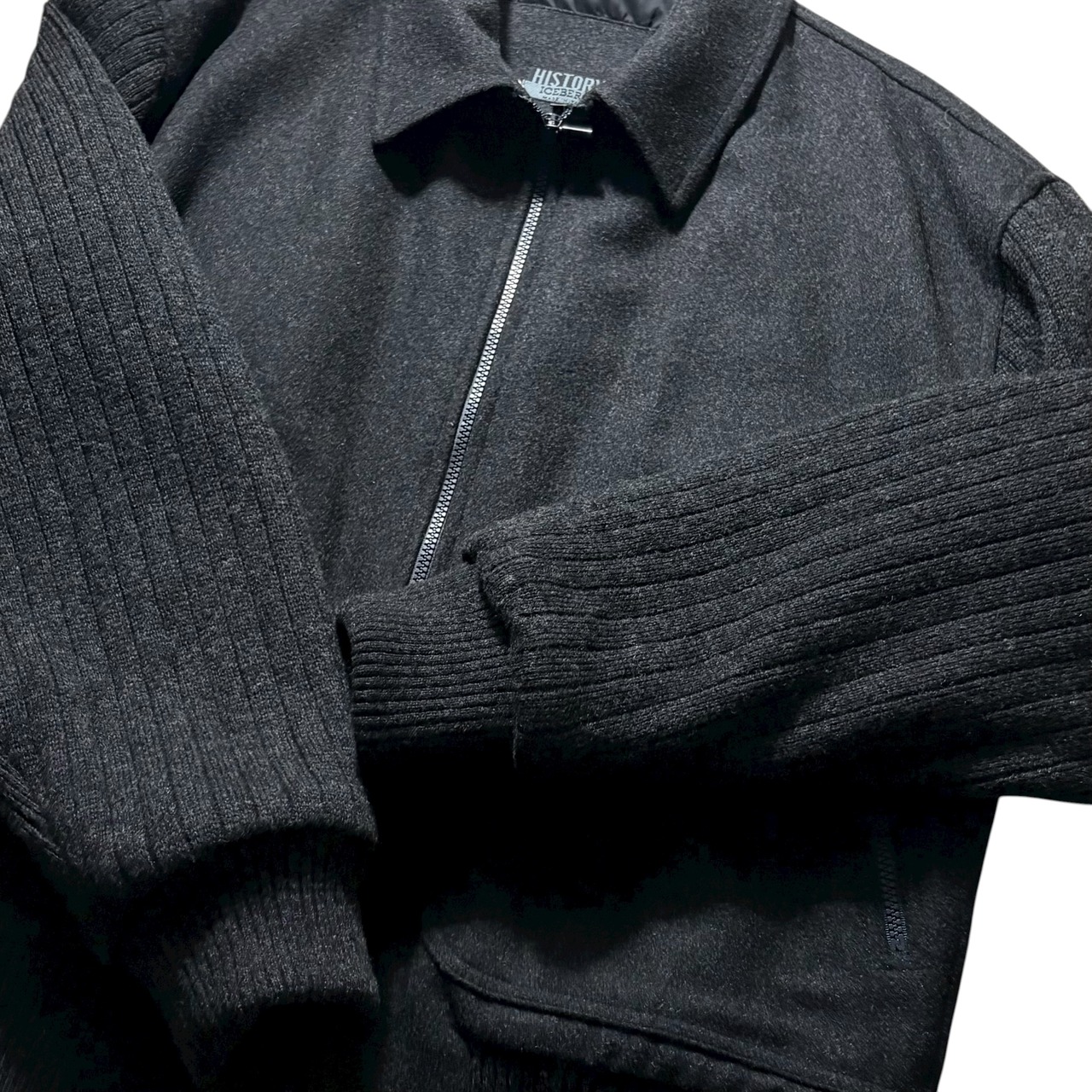 vintage ICEBERG knit sleeves wool blouson “Pluto”