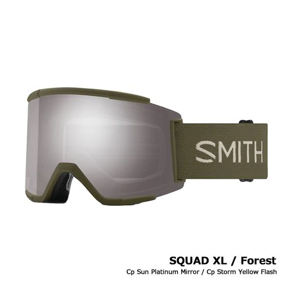 スミス スカッド XL アジアンフィットゴーグル スノーボード調光レンズマイクロファイバーバッグ