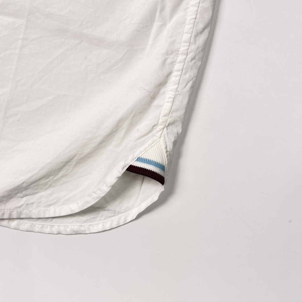 FRED PERRY フレッドペリー BD ボタンダウン 半袖シャツ L/ホワイト メンズ