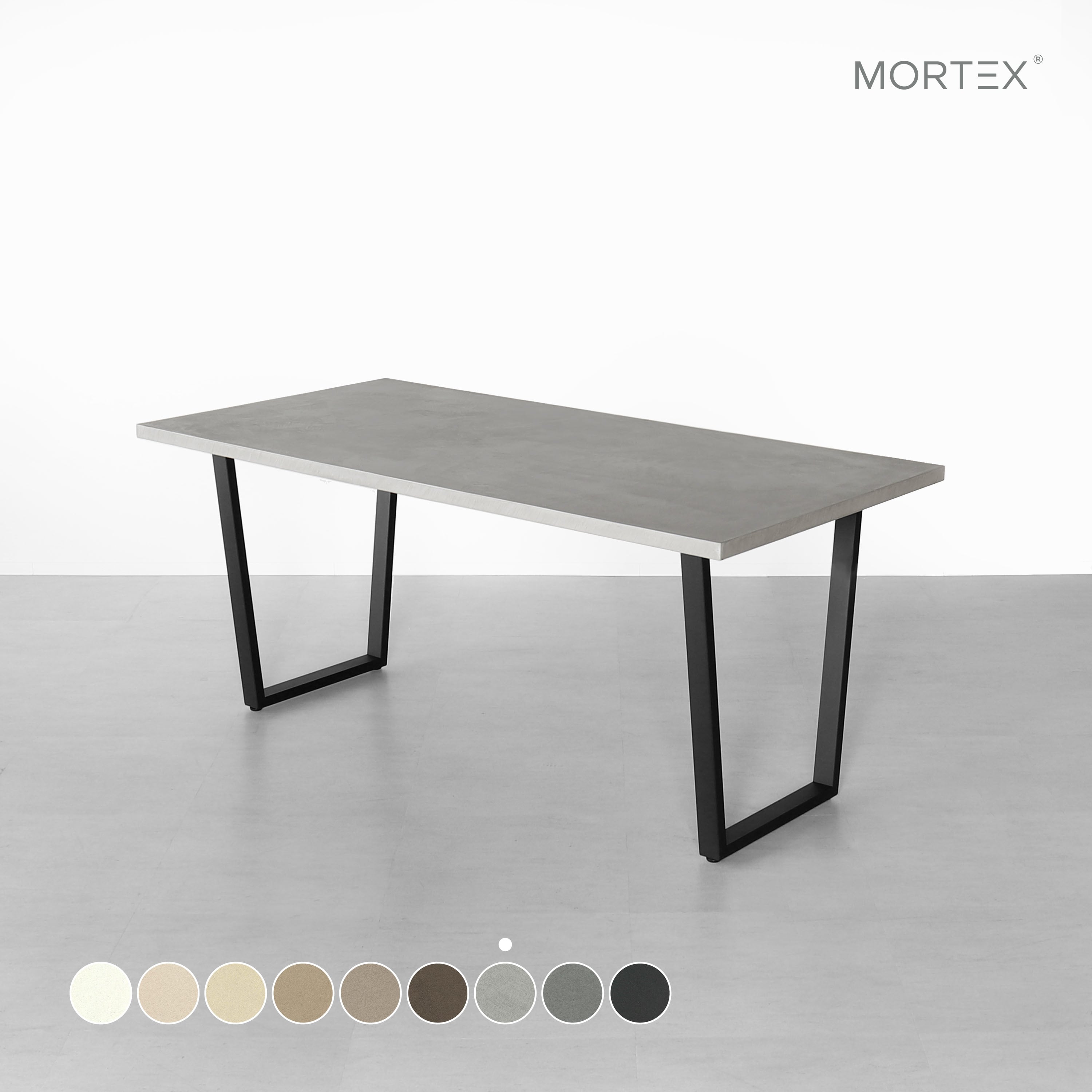 モールテックス ダイニング テーブル Light Gray-BM68 （鉄脚／木製脚