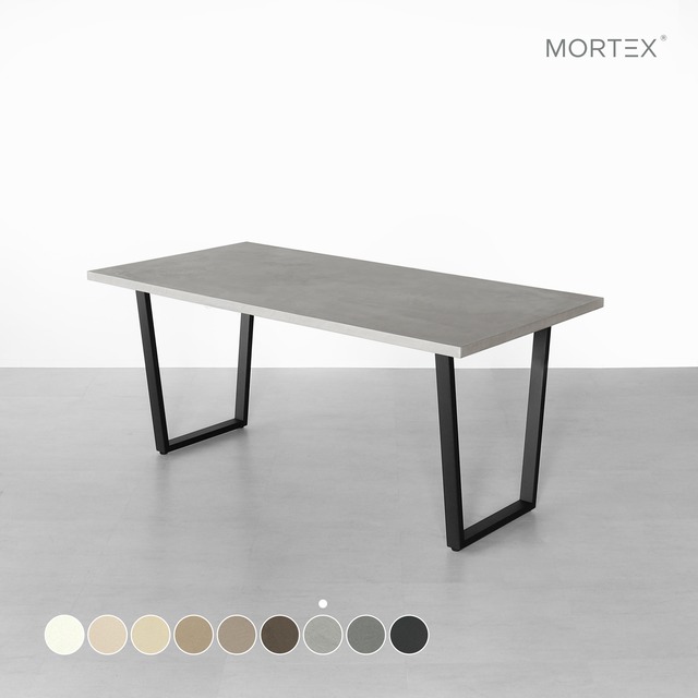 モールテックス ダイニング テーブル Light Gray-BM68 （鉄脚／木製脚／サイズオーダー）