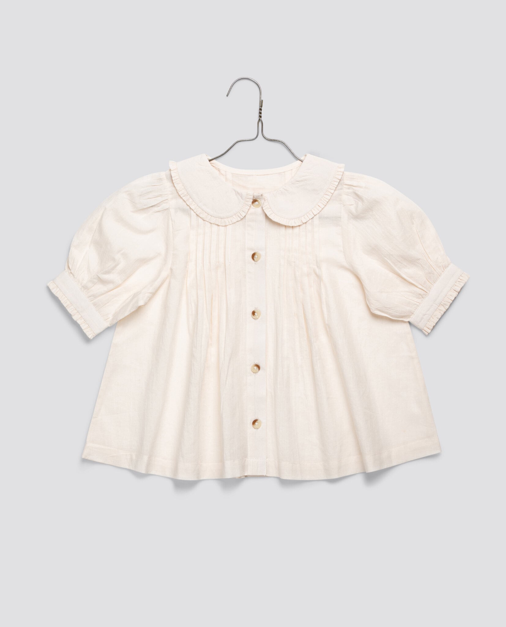 送料無料 Little Cotton Clothes/Gabriella Blouse Cambric in Shell